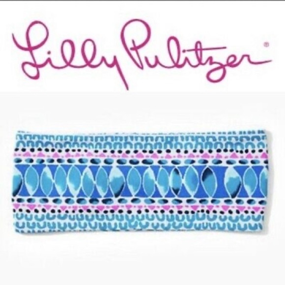 Lilly Pulitzer ChillyLilly Printed Stretch Headband w/Covered Elastic in Back - Picture 3 of 3